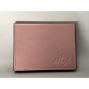 ittse Magnetic Eyeshadow Palette 4 Pan Neutral Shades Mirror Rose Gold Compact